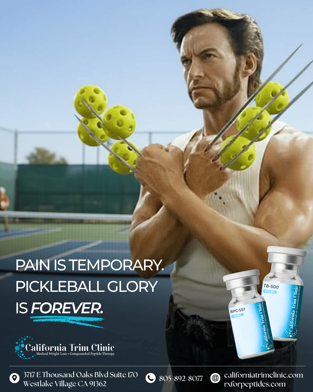 Texas Pickleball Is Blazing Hot, While California Trim Clinic Says Peptides Are Turning Up the Heat
