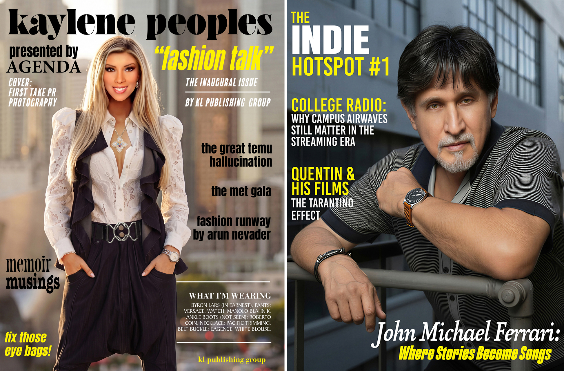 KL Publishing Group Adds Two New Luxury Titles: Kaylene Peoples Fashion Talk & The Indie Hotspot