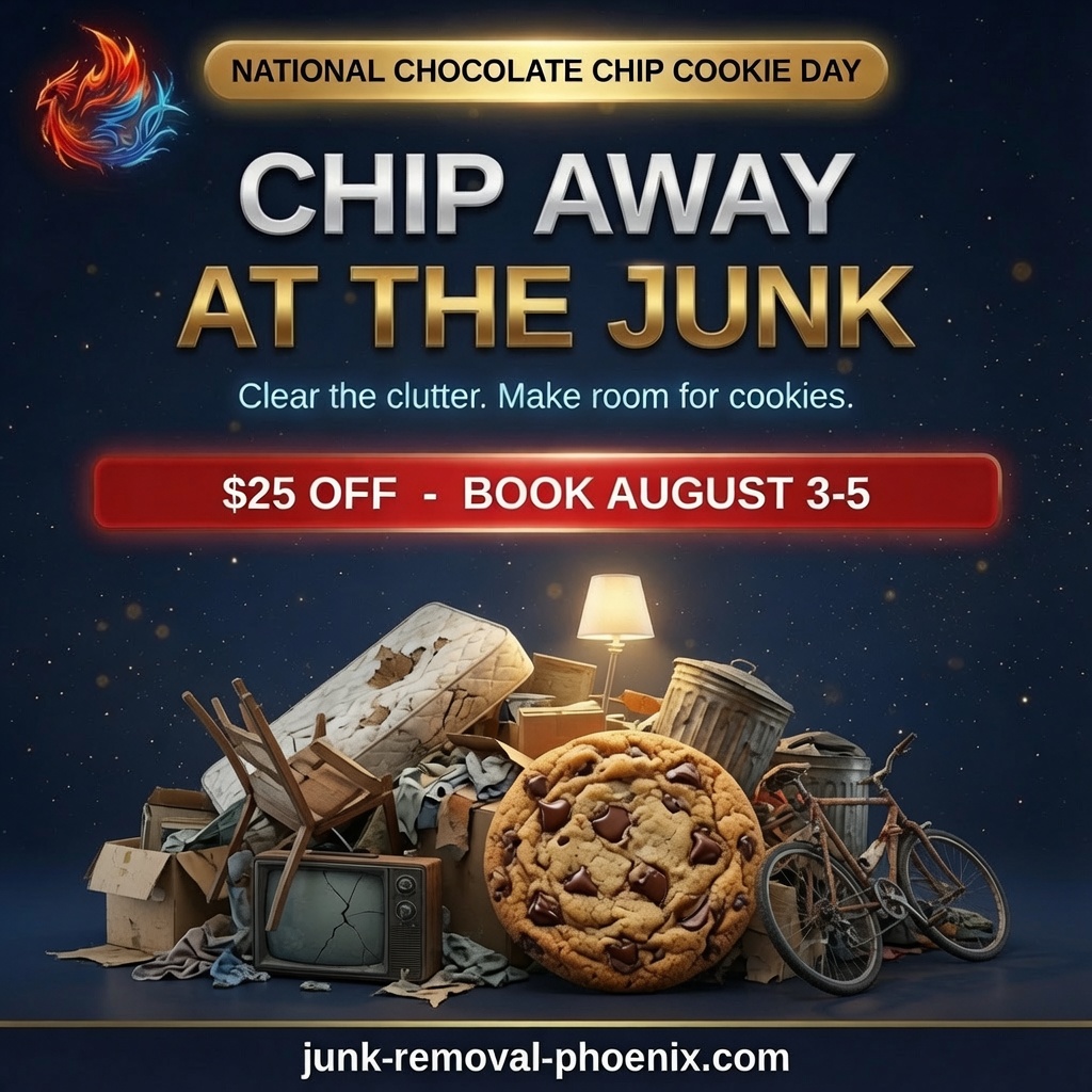 Chip Away at the Junk - Junk Removal Phoenix Celebrates National Chocolate Chip Cookie Day