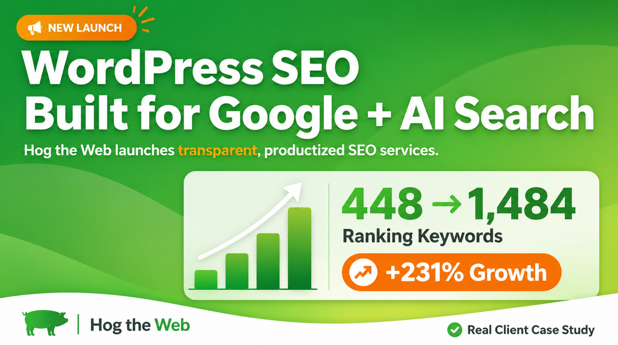 Hog the Web Unveils Productized WordPress SEO Services Built for Google and AI Search
