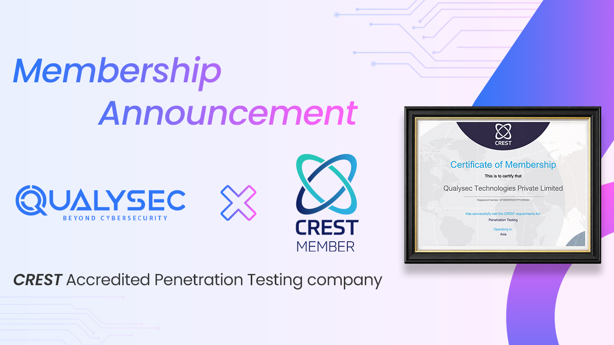 Qualysec Technologies Earns CREST Accreditation for Penetration Testing