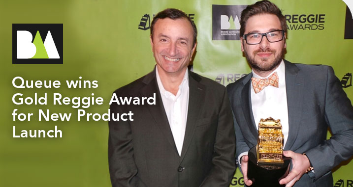 Queue Wins Gold Reggie Award For New Product Launch Campaign