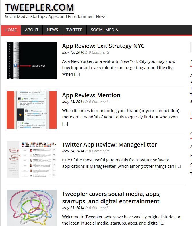 Tweepler relaunches with Social Media, Startups, Apps, and Entertainment News