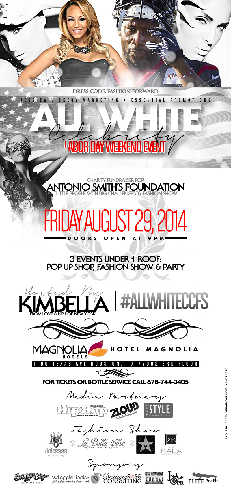 Celebrity Labor Day All White Charity Fashion Show