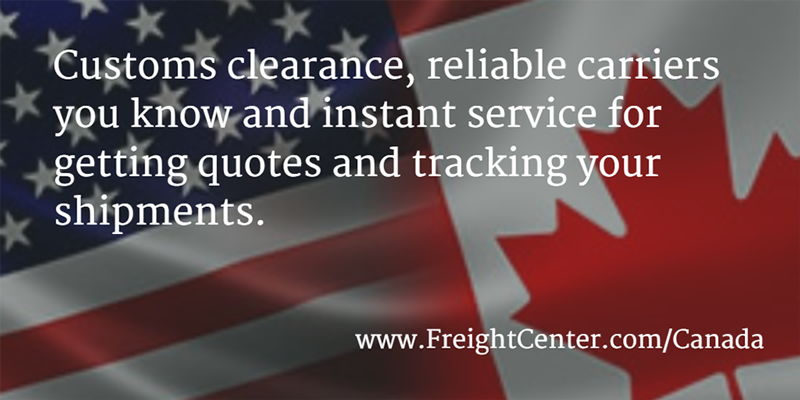 FreightCenter Extends Freight Shipping Services to Canada