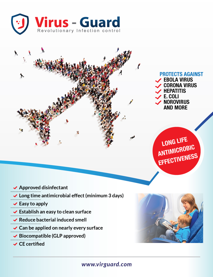 Airlines can wipe out on-board risks for passengers with Virus Guard