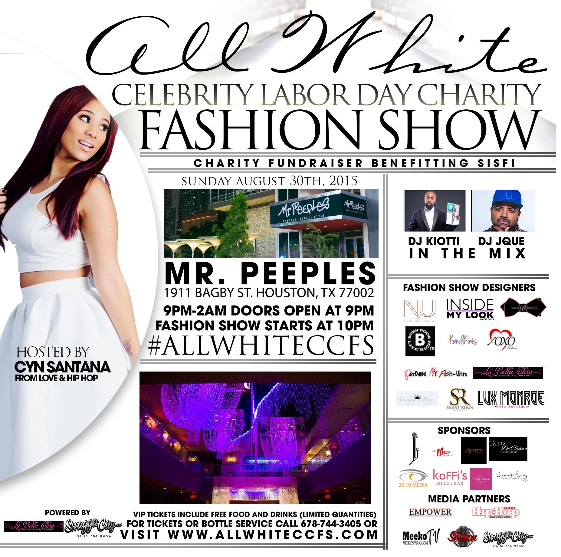 Second Annual Pre-Labor Day Weekend Experience hosted by VH1’s Love and Hip Hop Cyn Santana
