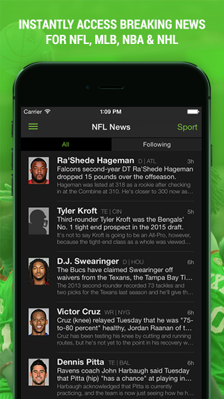 Fantasy Football 2015: Playerline App Launches NFL Predictions for DFS Fans on iOS and Android