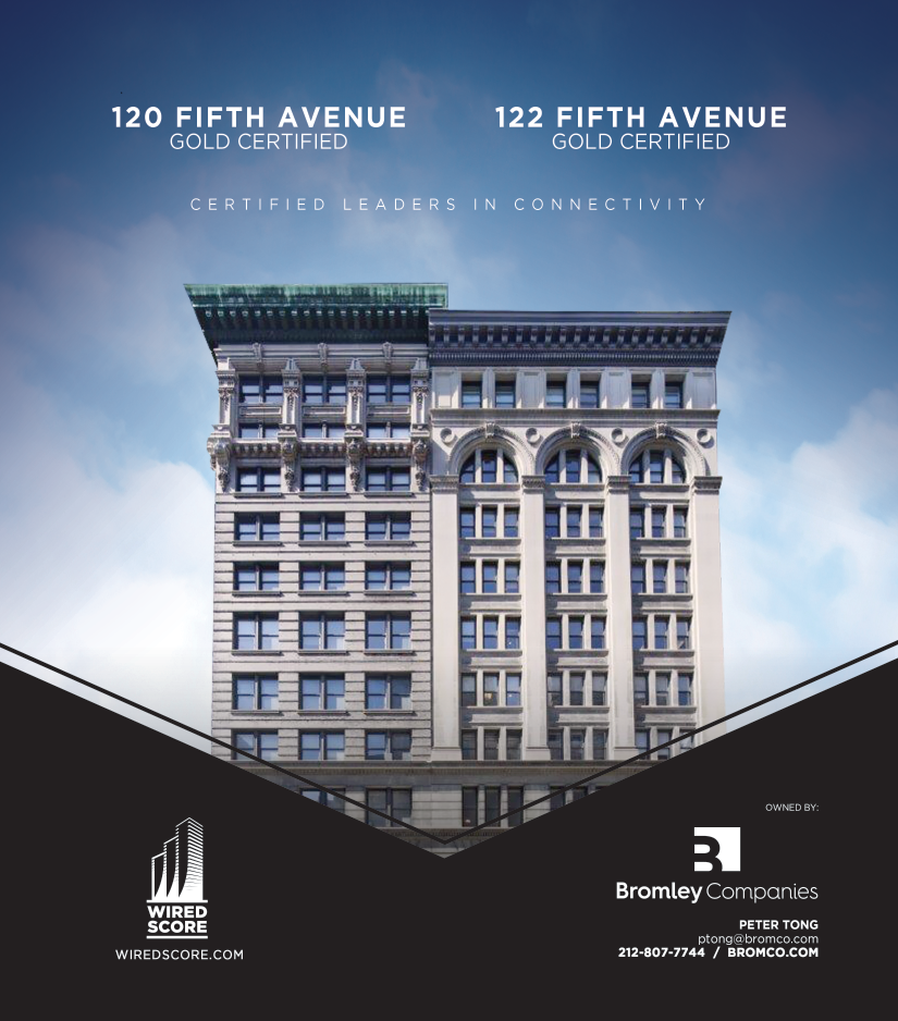 120 and 122 Fifth Avenue Introduce WiredScore Gold Certification and Bluetooth Wireless Access System