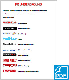 PRunderground.com launches new press release pickup reports