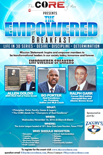 The CORE of Men, a division of Real Excellence Inc., announces its first event in the Houston Market