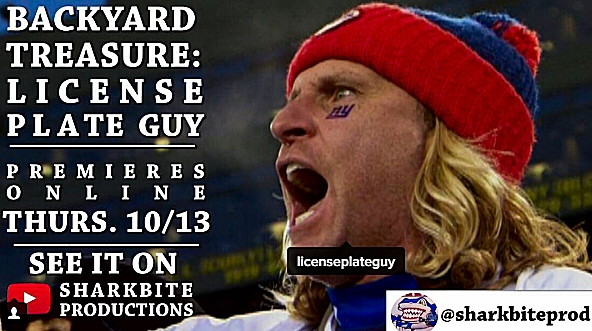 Sharkbite Productions Releases Documentary on New York Giants’ Unofficial Mascot: License Plate Guy