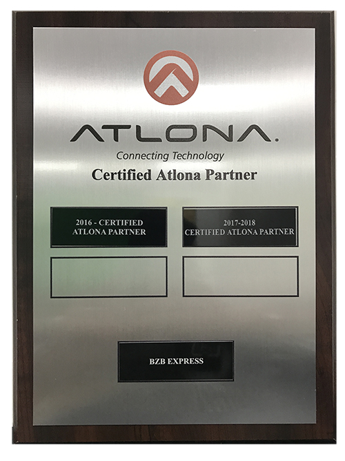 BZB Express a Proud Certified Atlona Partner