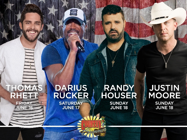 Country Summer Music Festival Comes to Northern California Friday Through Sunday, June 16-18