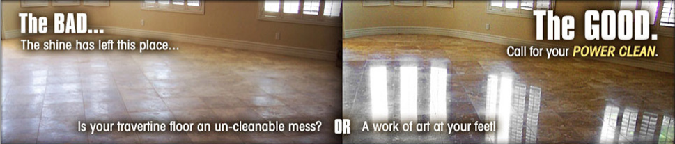 Floor Restoration in Chandler AZ: Baker’s Travertine Power Clean Introduces DIY Polishing Kit