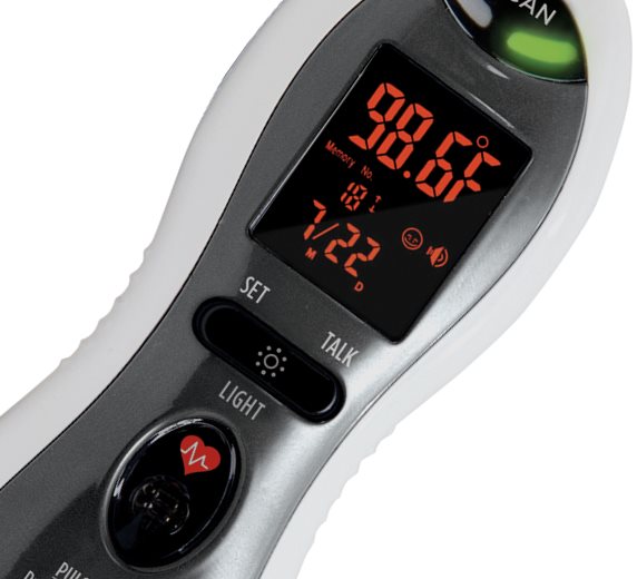MOBI - Keep track of your child's temperature with MOBI DualScan Ultra Pulse Ear & Forehead Thermometer