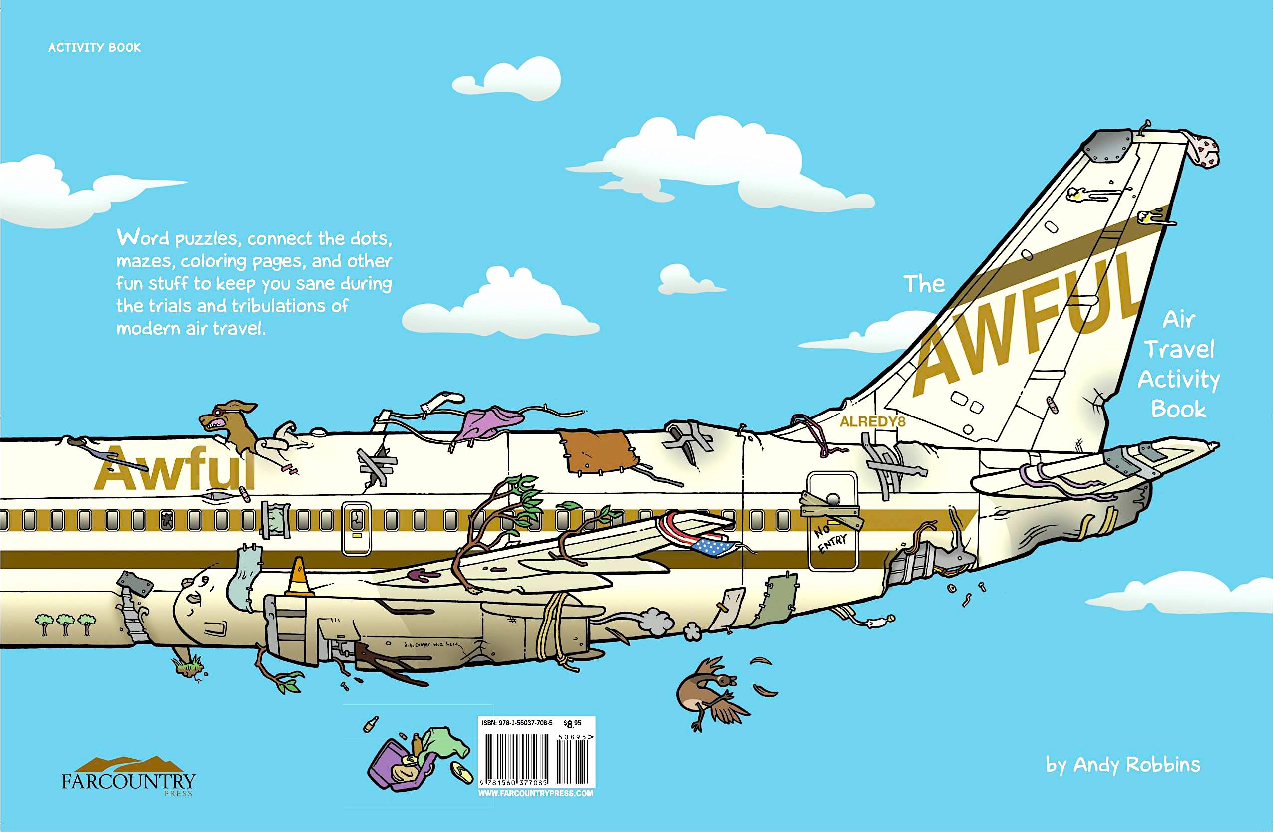 Hilarious Activity Book Lampoons the World's Funniest Airport - "The Awful Air Travel Activity Book"