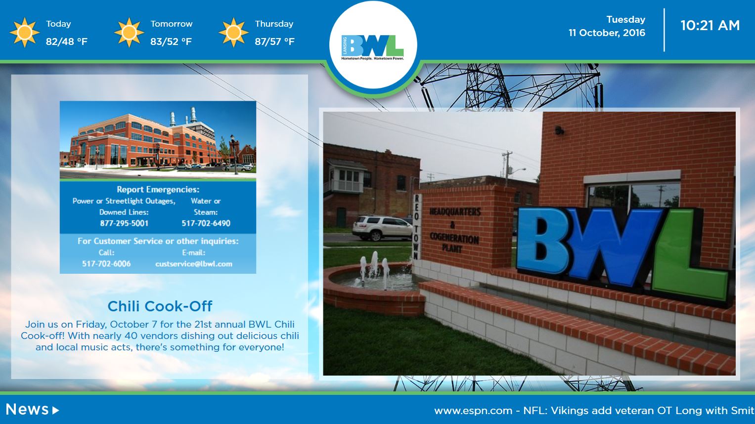ConnectedSign Partners With Lansing Board of Water & Light on Digital Signage