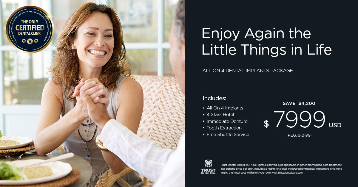 Say Goodbye 2017 With a Perfect Smile, Get All on 4 Dental Implants Package