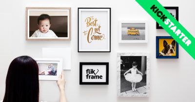 Flikframe: world’s first re-stickable, collapsible picture frame that won’t damage your walls.