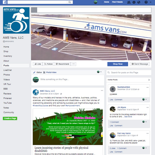 Mobility Freedom Advocate AMS Vans Launches Educational Content Initiative