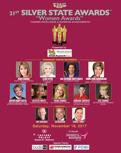 TMG Entertainment – 21st Silver State Awards - Women Awards Honored Prominent Women in Las Vegas