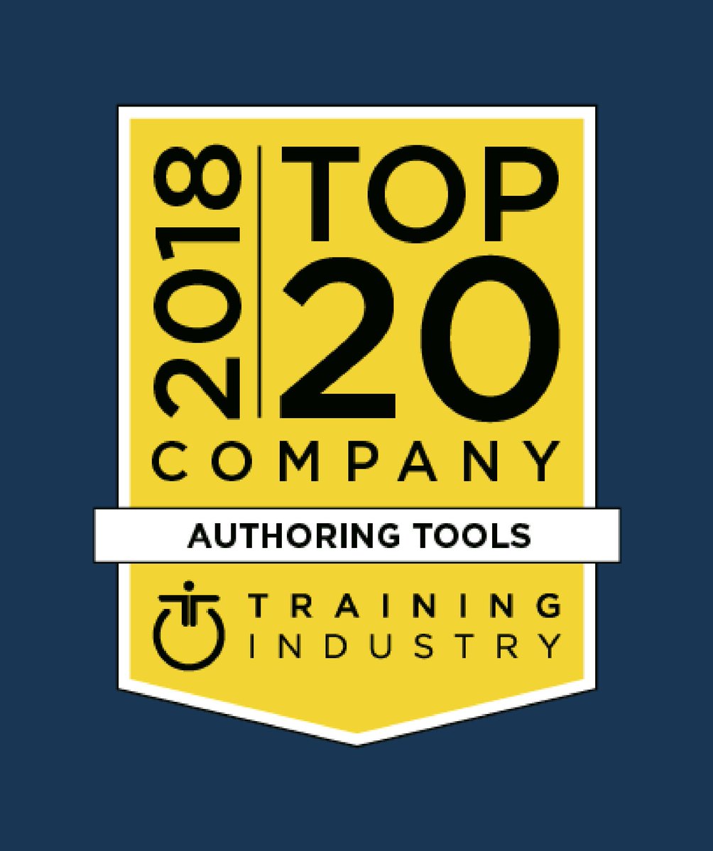 CD2 Learning named on Training Industry's 2018 Authoring Tools Top 20 List