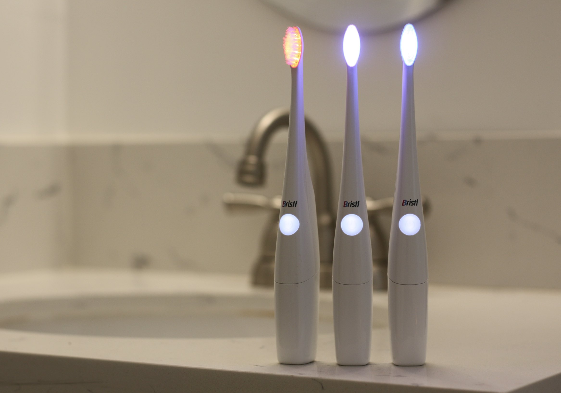 Bristl Science Dual Mode Light Therapy Electric Toothbrush Funded On Kickstarter in 4 Hours