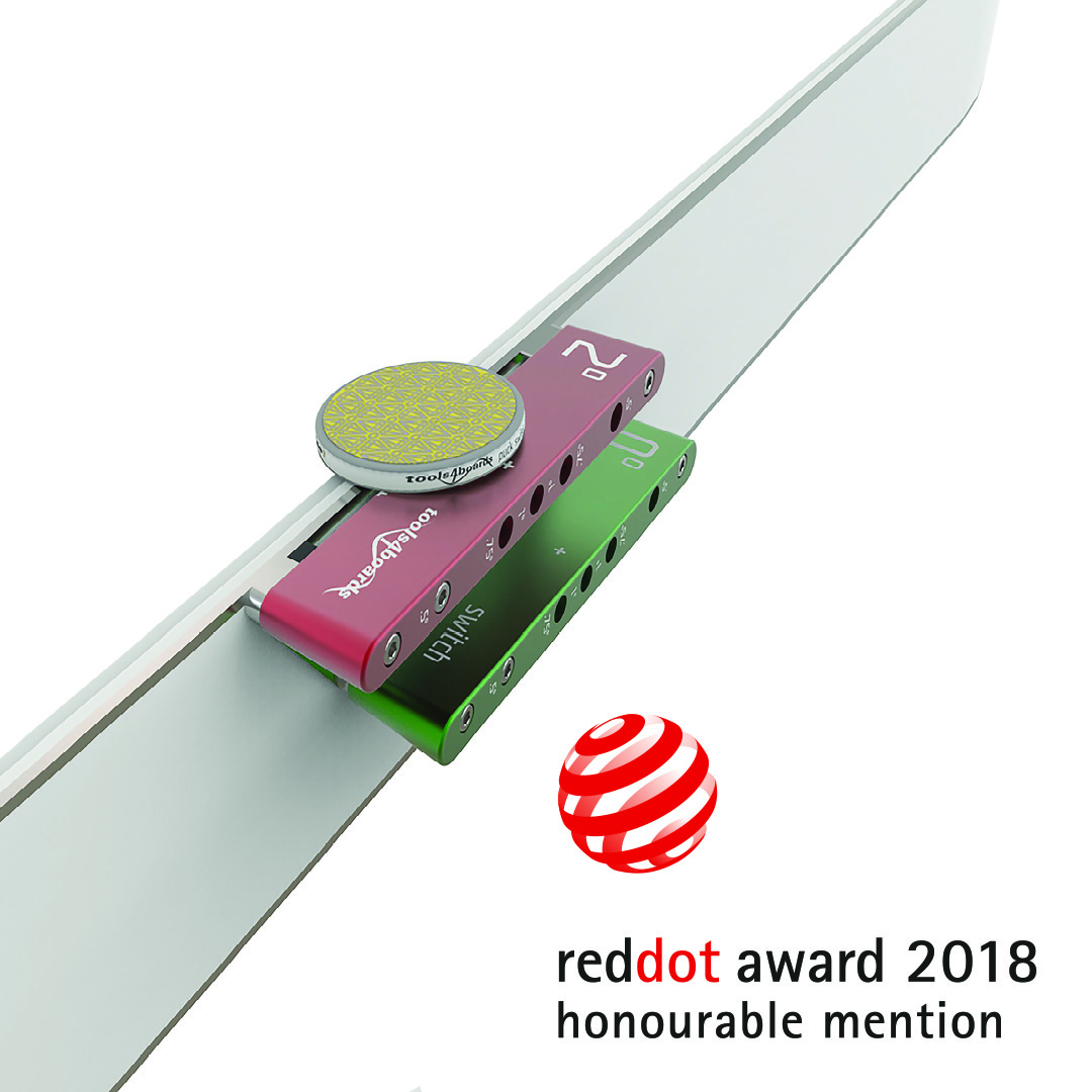 Tools4Boards Switch RIG and PUCK successful in the Red Dot Award: Product Design 2018