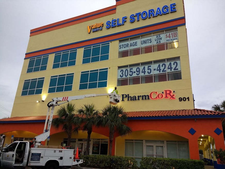 Value Store It, a local Self-Storage facility in Miami converts to energy-efficient LED lighting