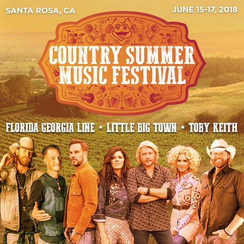 Santa Rosa Is Set for Country Summer Music Festival