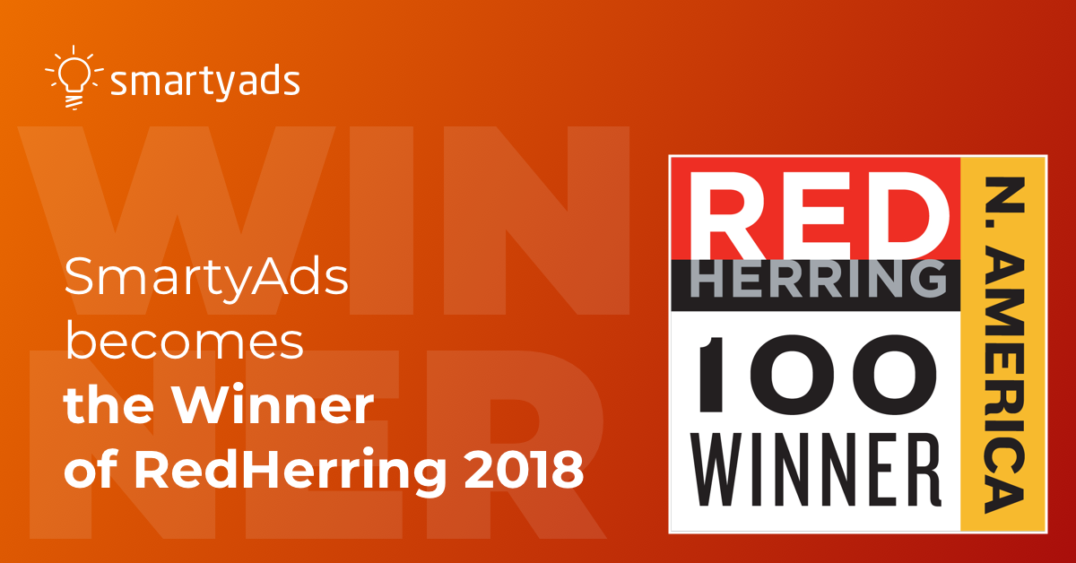 SmartyAds was chosen as a 2018 Red Herring Top 100 North America Winner