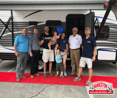 Bankston Motor Homes Inc. Gave Away $14,794 Travel Trailer to family from New Market, AL on Saturday July 21st, 2018