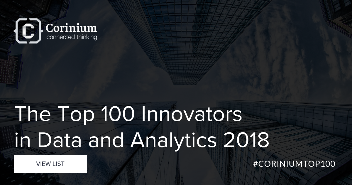 Corinium Global Intelligence releases a new report listing the top 100 innovators in data and analytics - Americas