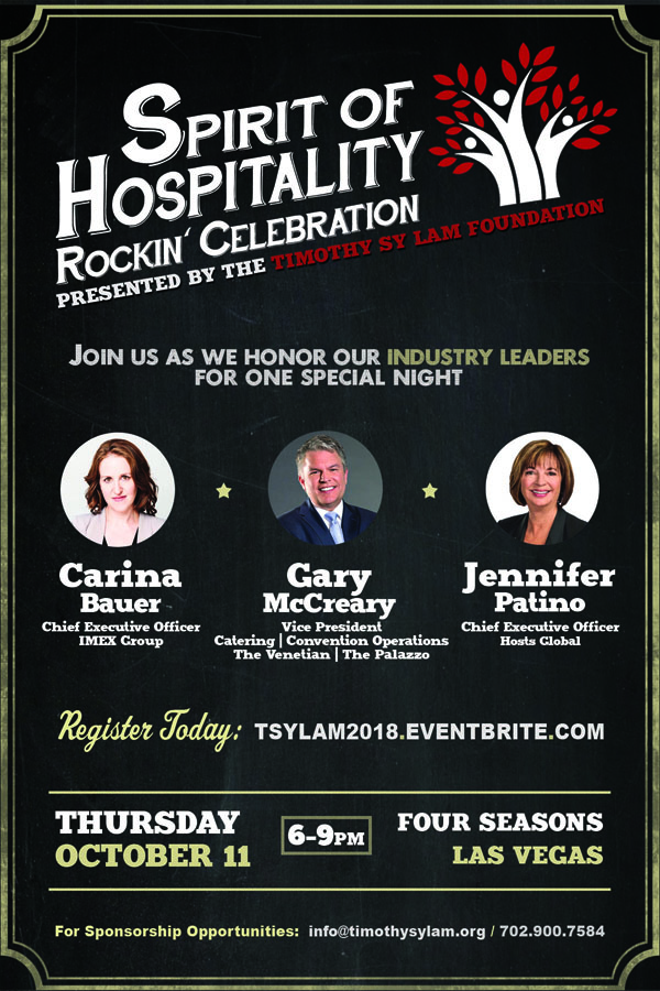 Timothy S.Y. Lam Foundation to honor Carina Bauer, CEO of IMEX Group, in Las Vegas