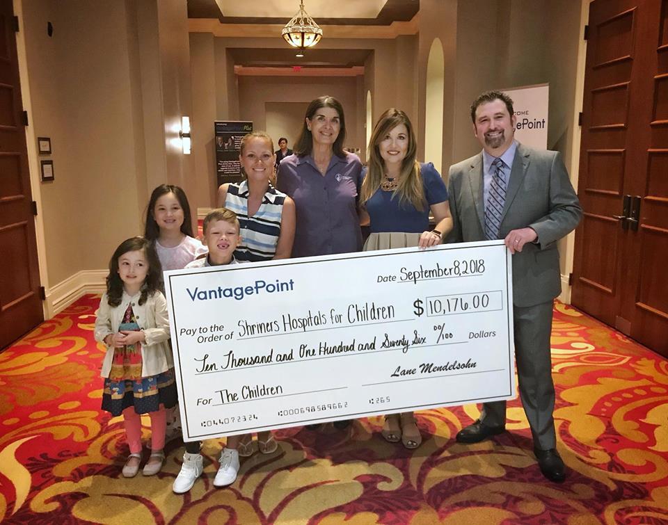VantagePoint Software Donates $10,000 to Shriners Hospitals for Children at Fall Power Trader Seminar