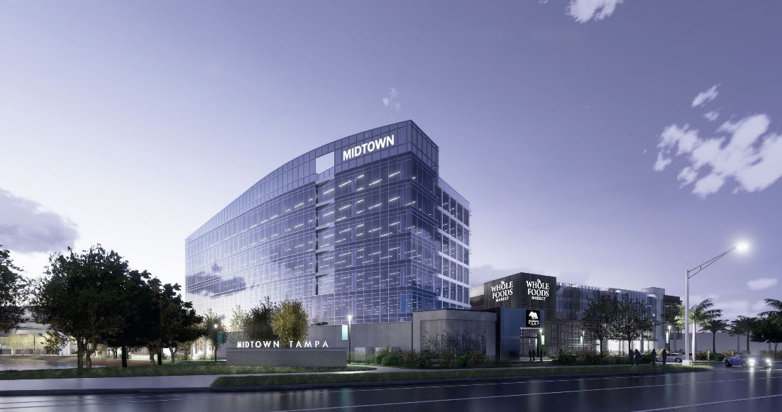 Midtown Tampa’s First Office Tower Design and Renderings Revealed by Bromley Companies