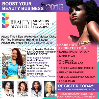 Memphis Beauty Entrepreneurs Experience Marketing Masterclass Led By NYU Professor Olivia F. Scott