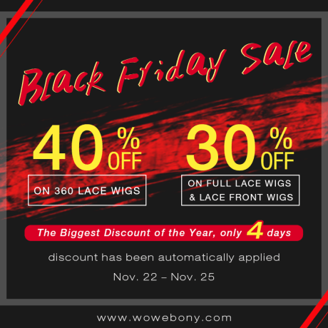 WoWEbony Announces Upcoming Black Friday Super Sale