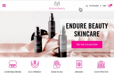 Endure Beauty Launches New Online Shopping Experience