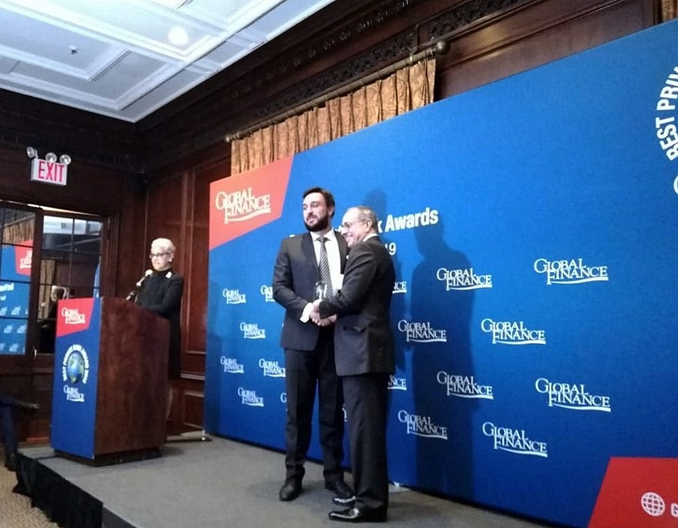 Luigi Wewege on Behalf of Belize Caye International Bank Receives Top Private Banking Award