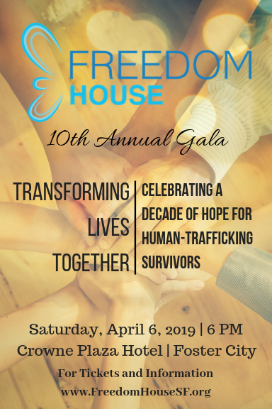 Freedom House 10th Anniversary Gala to Benefit Human-Trafficking Survivors