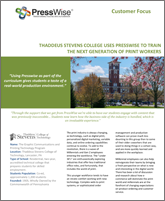 Thaddeus Stevens College Uses PressWise to Train the Next Generation