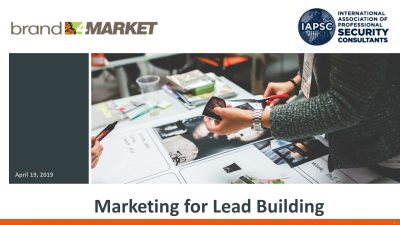 Brand4Market Presents A Marketing Toolkit for Building Business Webinar for IAPSC