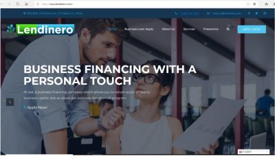 Business loan marketplace, Lendinero launches a new feel and look