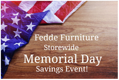 Pasadena Furniture Sale by Fedde Furniture Going on Now Until May 27th