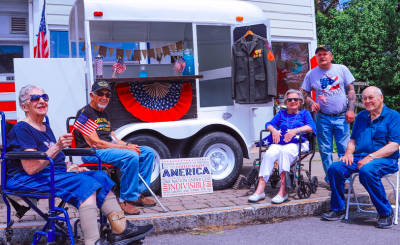 Campfire Trailers Hosts Historic Photo Shoot in Front of Altamont’s WWII Themed “Homefront Café”