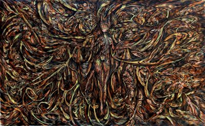Introducing “The Kat Godness” – New Painting by Alejandro Mendez