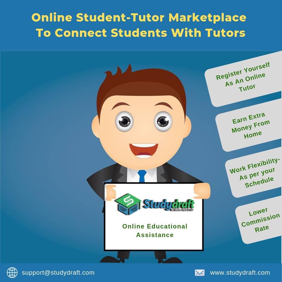 Studydraft Announces Upcoming Launch of Online Student-Tutor Marketplace