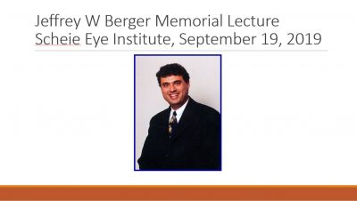 Zietchick Research Institute delivers the Jeffrey W. Berger Memorial Lecture